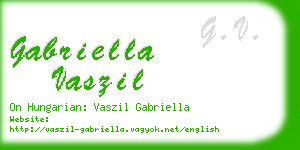 gabriella vaszil business card